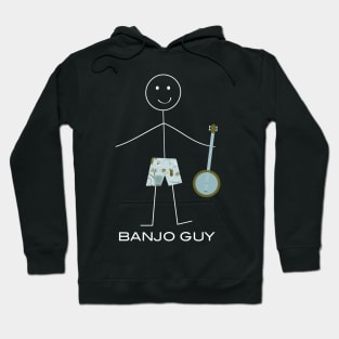 Funny Mens Banjo Guy Hoodie